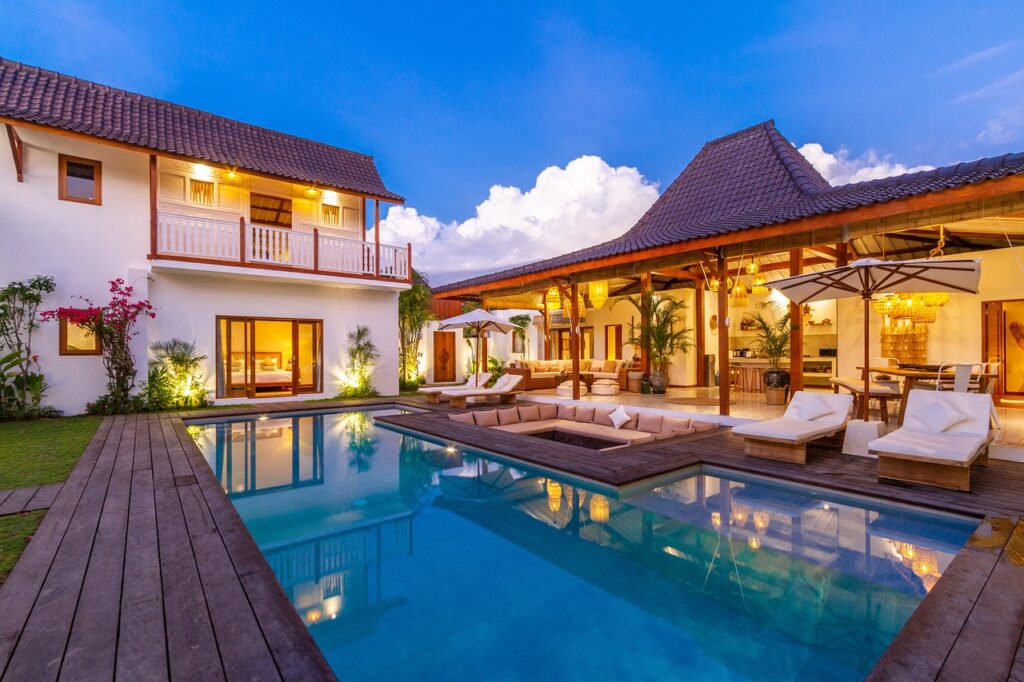 real estate, luxury villa, vacation